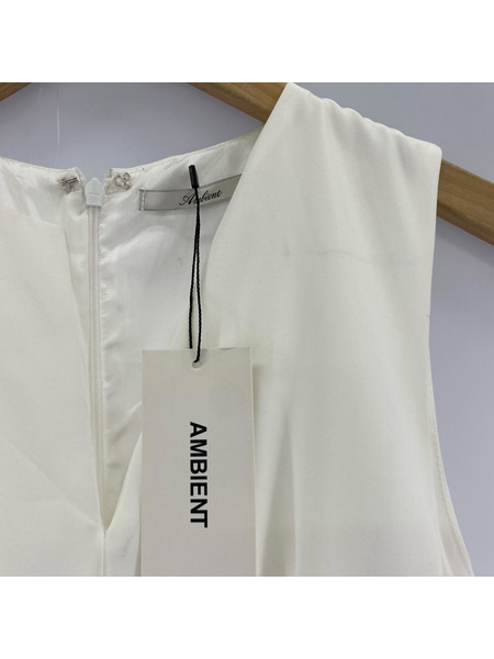 オールインワン・サロペット AMBIENT ネックスリットオールインワン WHT S
