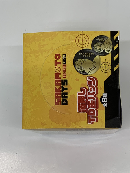 SAKAMOTO DAYS 箔押し TD缶バッジ BOX (8個入り) 未開封 サカモトデイズ 坂本太郎 シン ルー 平助 南雲 神々廻 大佛