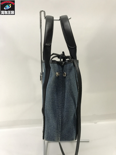 Balenciaga ショルダーバッグ NAVY CABAS XS デニム インディゴ 390346 4108 V 002123