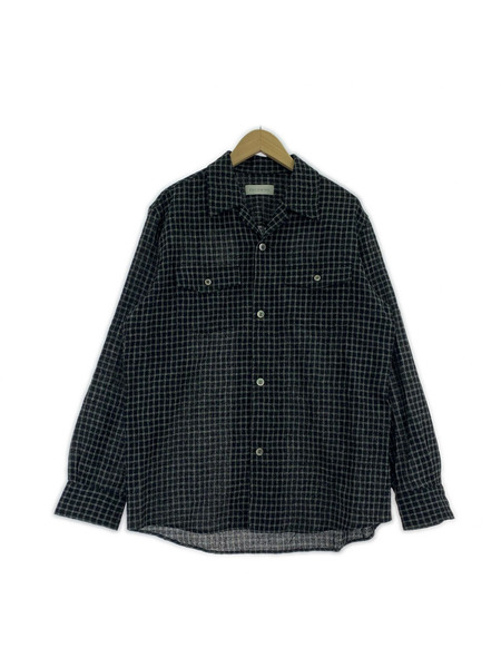 長袖シャツ ENCOMING 24AW 開襟シャツ M ブラック