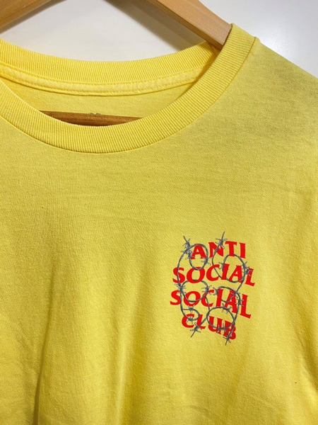 ANTI SOCIAL SOCIAL CLUB Tシャツ (XL) YLW 有刺鉄線[値下]