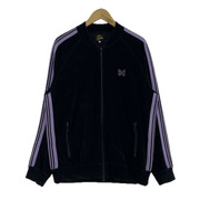 Needles ジャケット ベロア R.C.Track Jacket (M) 黒