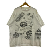 半袖Tシャツ・カットソー 90s M.C.ESCHER ダマシ絵 XL