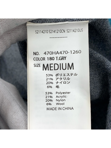 nagonstans 24AW a-line pullover M グレー