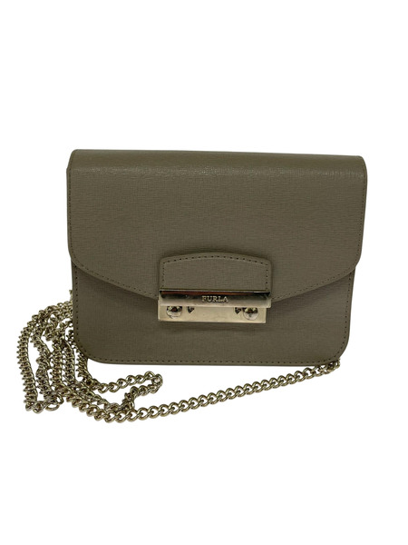 FURLA ショルダーバッグ メトロポリス ミニチェーンバッグ ベージュ