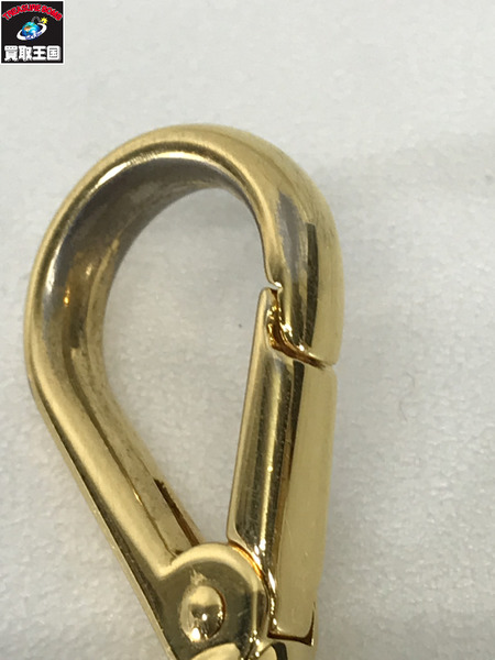 PRADA キーリング サフィアーノ ハート オレンジ