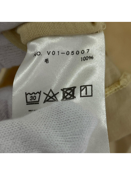 COMOLI  ウール天竺Tシャツ V01-05007  ベージュ SIZE 4