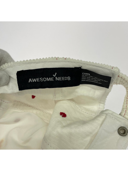 キャップ AWESOME NEEDS 白