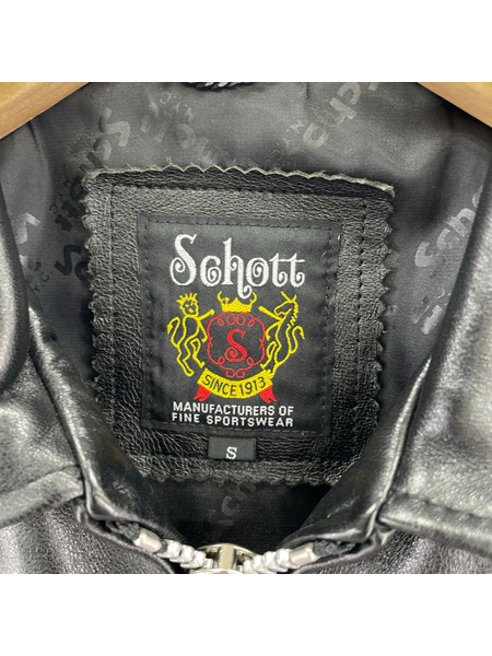 schott ジャケット 3101054  シープレザー ジャケット 黒 (S)