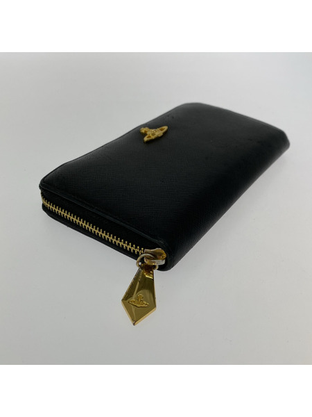 Vivienne Westwood 長財布 ラウンドジップ ブラック