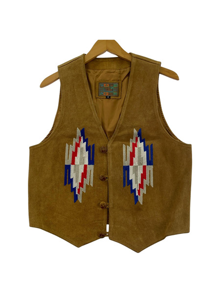 OLD・VINTAGE ソノ他 INDIAN CLASSIC レザーベスト BRW M