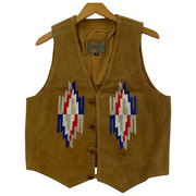 OLD・VINTAGE ソノ他 INDIAN CLASSIC レザーベスト BRW M