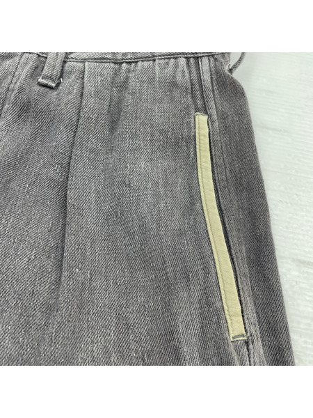 Nigel Cabourn ヘンプ シンチバックワークトラウザー 32 グレー 8046-00-50000