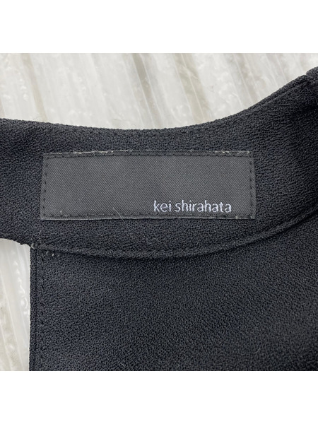 ノースリーブワンピース styling/ NSバックオープンワンピース ブラック