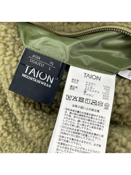ジャケット TAION キルティング XL カーキ