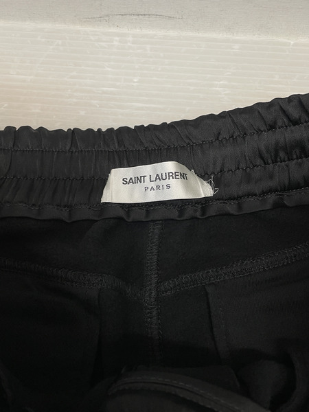 SAINT LAURENT 24SS ワイドレッグスウェットパンツ L 黒 778060 Y36AW
