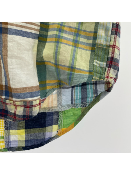 POLO RALPH LAUREN 半袖シャツ パッチワークシャツ (S)