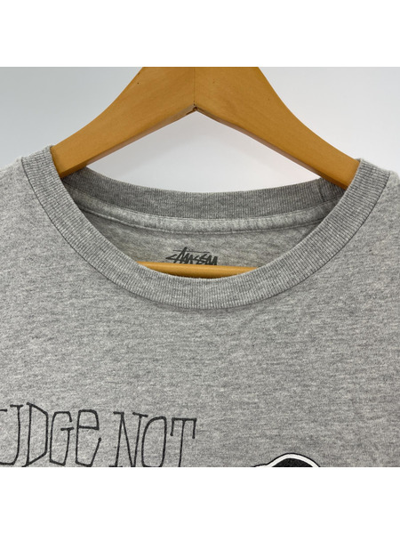 STUSSY プリントS/Sカットソー グレー L