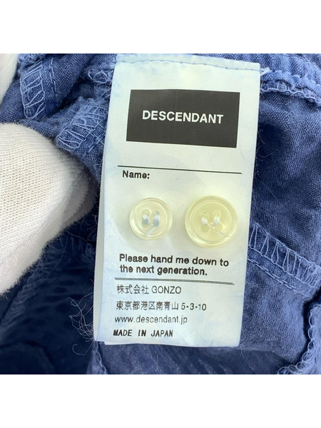DESCENDANT hann袖シャツ DISTRIBUTION PATCHWORK SS SHIRT 1