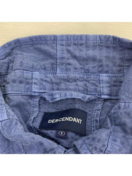 DESCENDANT hann袖シャツ DISTRIBUTION PATCHWORK SS SHIRT 1