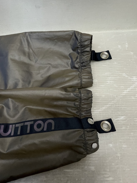 LOUIS VUITTON ロゴラインテープ ナイロンフーデッドコート 48 タマムシ RM181 FGX HEK98W