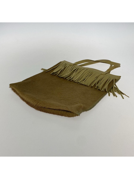 ハンドバッグ BILL AMBERG フリンジ ハラコ ハンドバッグ[値下]