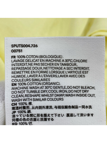 AMI paris 半袖Tシャツ・カットソー HEART Embroidery Tee 黄色