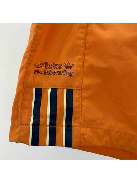 adidas ショートパンツ VIP LOUNGE ナイロン ショーツ オレンジ XL
