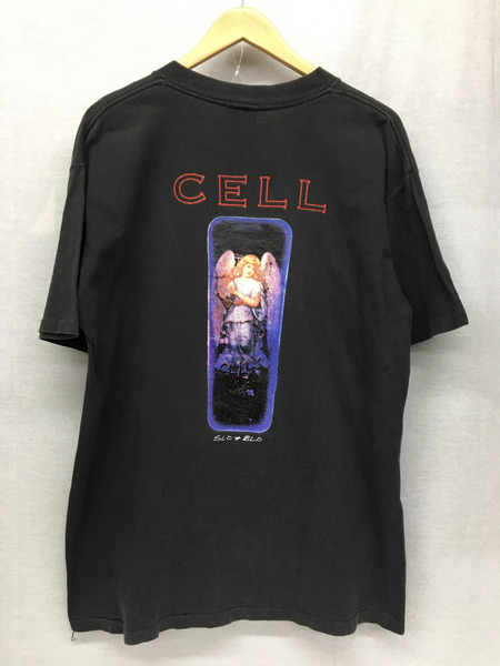OLD・VINTAGE 半袖Tシャツ・カットソー 90s CELL Slo-Blo オルタナバンドTシャツ (L) ブラック[値下]