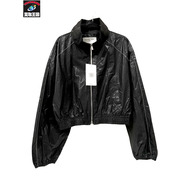 Martin Kim バックロゴ コーティングトラックジャケット S ブラック