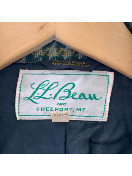 L.L.Bean ジャケット 70s 筆記タグ 千鳥格子 ウール地 (M)