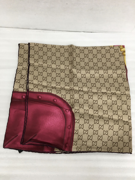 GUCCI　小物 ベルト柄/GGスカーフ/シルク