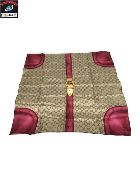 GUCCI　小物 ベルト柄/GGスカーフ/シルク