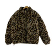 BLACK EYE PATCH×FIRST DOWN LABEL LEOPARD Down Jacket L