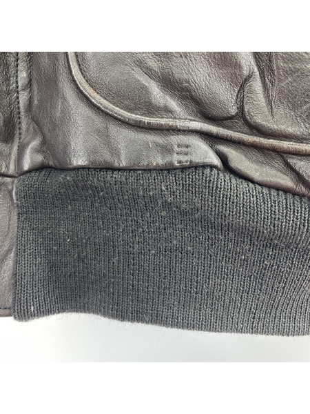 OLD・VINTAGE ジャケット A2型 レザー ライダースジャケット (XL)BRW[値下]
