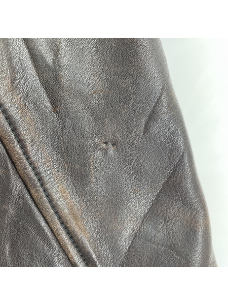 OLD・VINTAGE ジャケット A2型 レザー ライダースジャケット (XL)BRW[値下]
