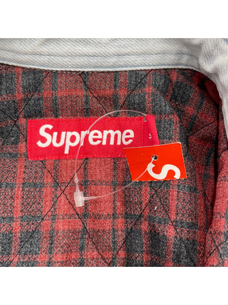 Supreme 25AW Quilted Lined Denim Snap Shirt S