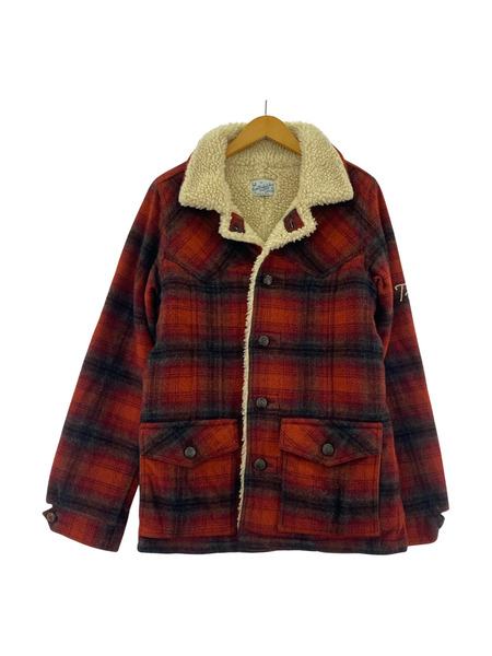 TMT/ウールボアランチジャケット/RED