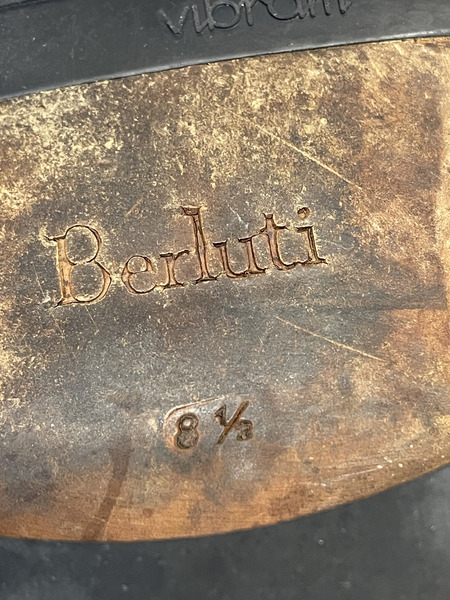 Berluti メダリオン プレーントゥ パティーヌ ブラウン 8 1/2