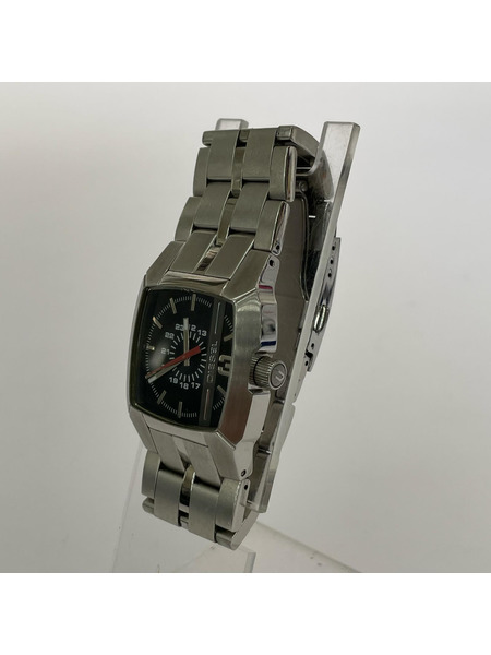 DIESEL メンズ時計 DZ-1127 クォーツ アナログ 黒銀 ステンレス