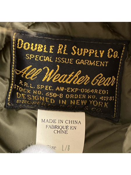 RRL ダウンジャケット Travis  Waxed Cotton Parka 黒 (L)