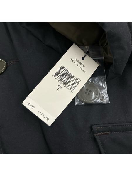 RRL ダウンジャケット Travis  Waxed Cotton Parka 黒 (L)