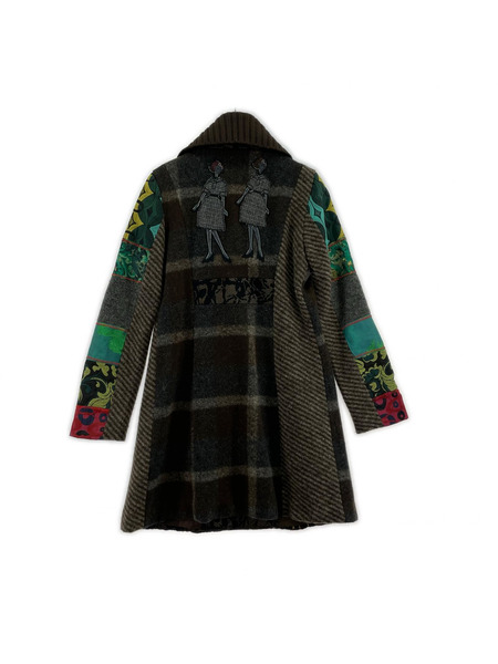 Desigual ジャケット パッチワークコート
