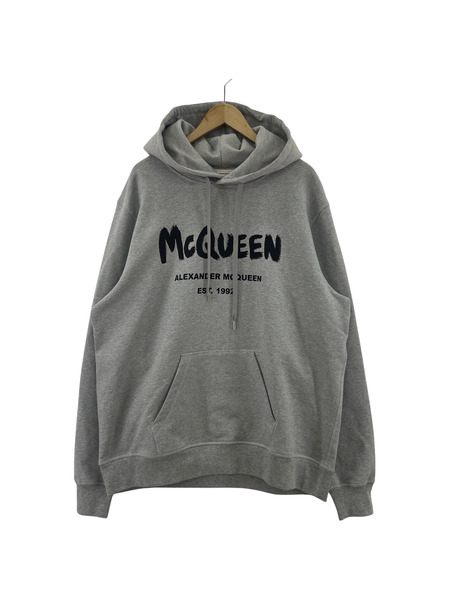 Alexander McQueen 23SS グラフィティロゴPOパーカー L グレ- 688715