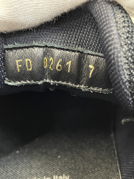 LOUIS VUITTON 21AW ミレニアムライン テックスニーカー 7 ブラック×シルバー[値下]