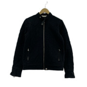 A BATHING APE 00s スターキルティング スウェットライダースジャケット M 黒[値下]