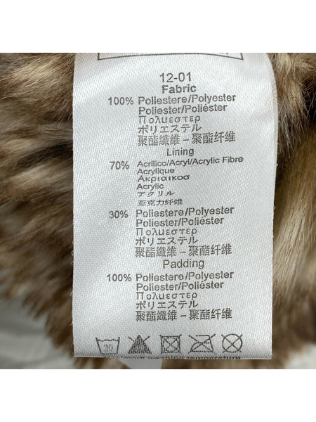 EMPORIO ARMANI ダウンベスト 中綿 ファー ダブルジップベスト M