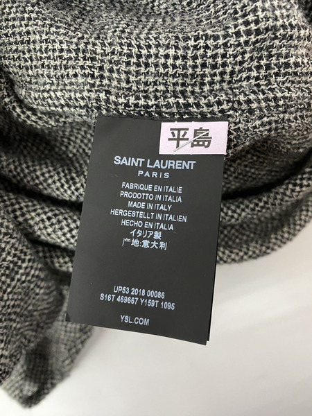 SAINT LAURENT　ウールシャツ 37　2018年