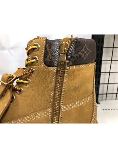 靴 Timberland 6インチブーツ/モノグラム/US9ハーフ