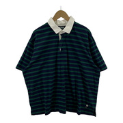 WIND AND SEA BORDER RUGBY SHIRT Navy/Green